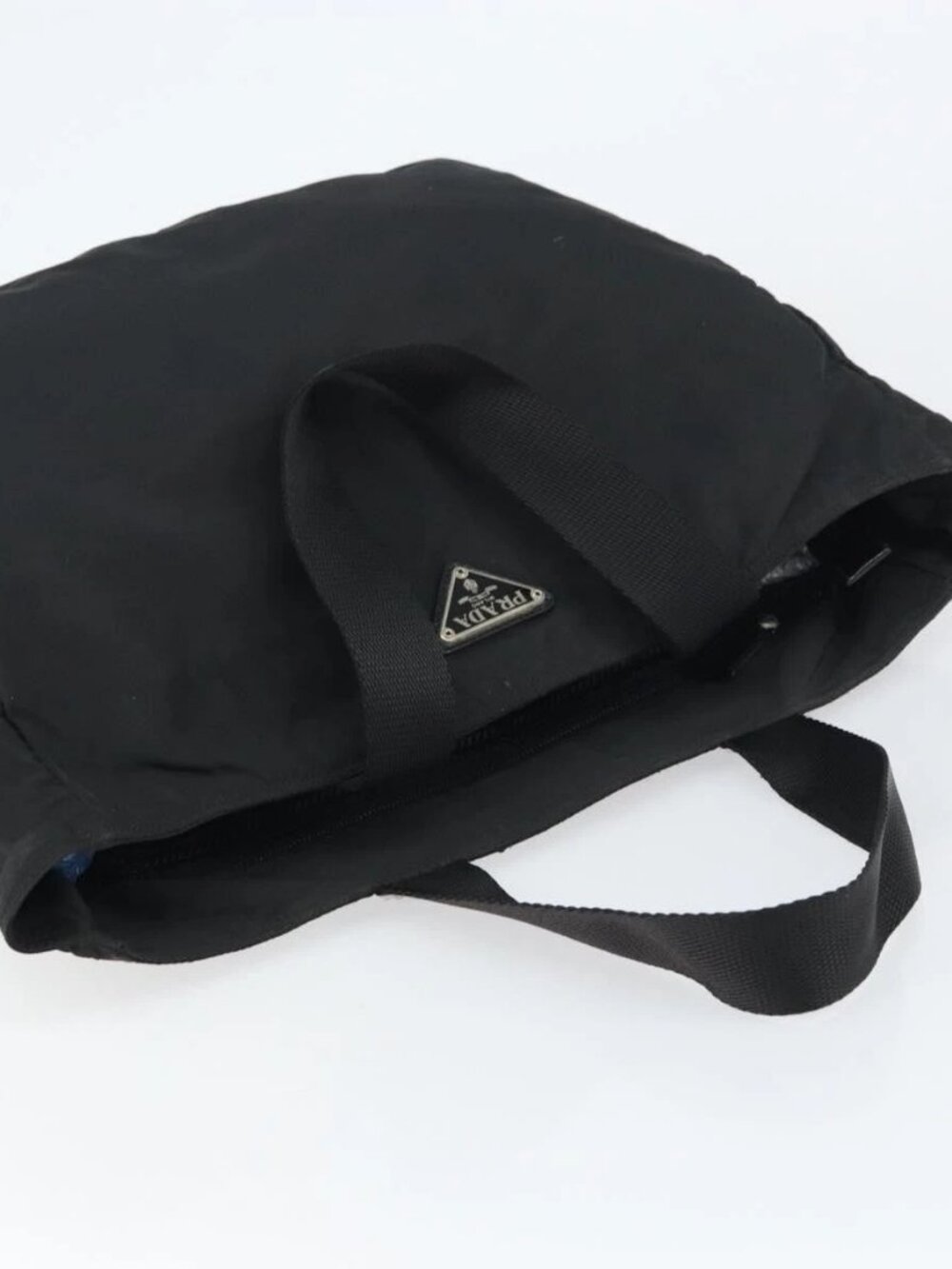 PRADA Tote Bag Nylon Black Silver Auth 158528 - Picture 7 of 16